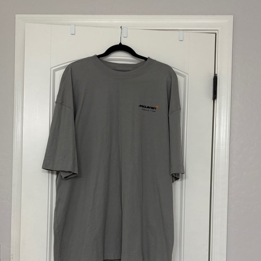 Gray Men's Hollister  T-Shirt f1 Lando Norris